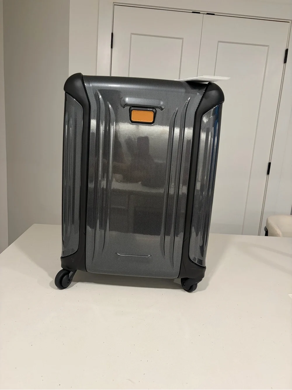 Tumi Gray Textured Hardside Spinner Carry-On